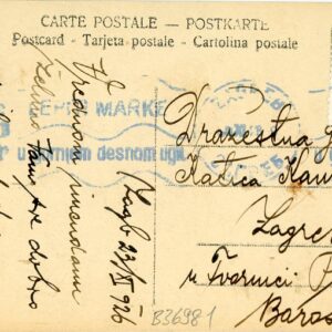 1926 Croatia Zagreb 25p Danube Flood Fund