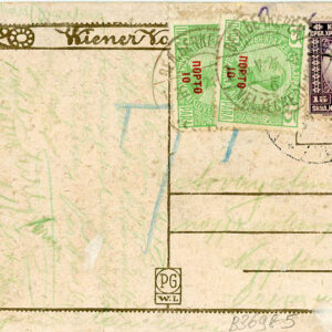 1921 Serbia Veliki Beckerek Postage Due card