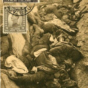 1920s Serbia Novisad WWI remains of Bulgarian Soldiers in trench