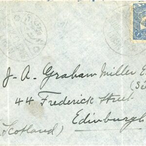 1905 Lebanon Ottoman Souk El Gharb cover to Scotland