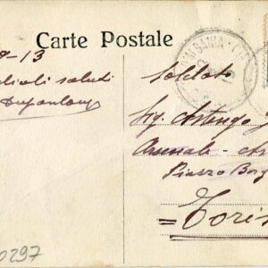 1913 Albania Shkoder Postcard 10pa on 5c Italian Levant