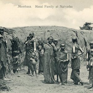 Kenya Mombasa Masai Family at Naivasha