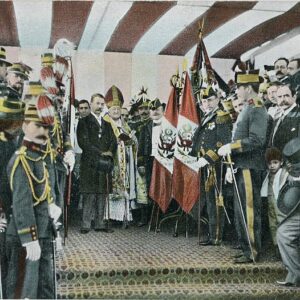 Peru Blessing of Army Flags and President