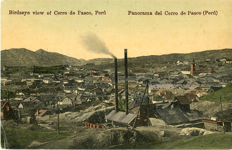 Peru Birdseye view of Cerro de Pasco