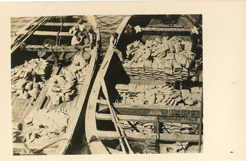 Peru Mollendo Barges loaded with Silver Ore