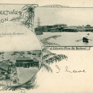 Ceylon Colombo Harbour 1901 to London