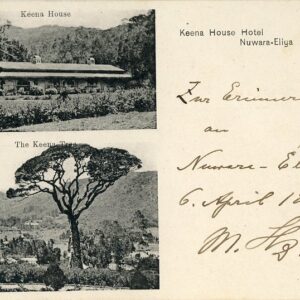 Ceylon Nuwara Keena House Hotel 1901 to Colombo