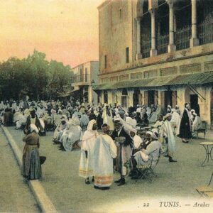 Tunisia Tunis Arabs at the Café