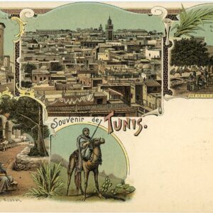 Tunisia multi view Early Postcard ed Carl Künzli