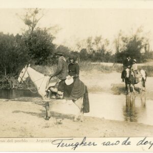 Argentina Natives on Horseback Returning from Village